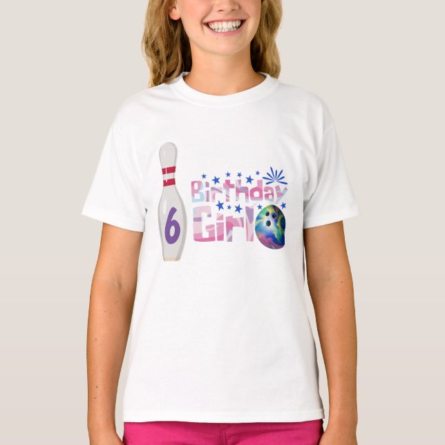 T-shirt Bowling d'anniversaire personnalisé (Devant)