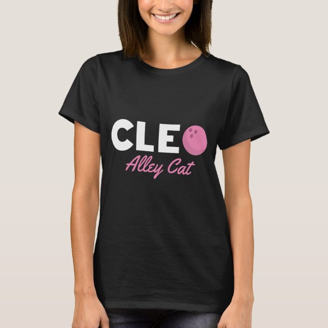 T-shirt Bowling de chat Cleo Alley (Devant)