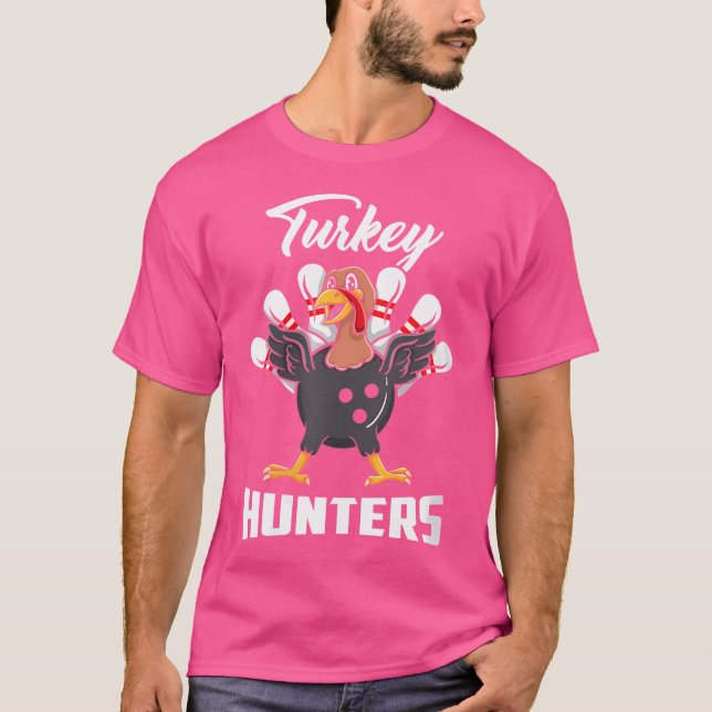 T-shirt Bowling de deux chasseurs de Turquie (Devant)