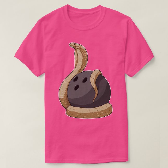 T-shirt Bowling de serpent balle 2 (Design devant)