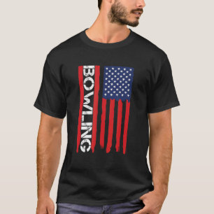 T-shirt Bowling Drapeau Américain Patriotique USA