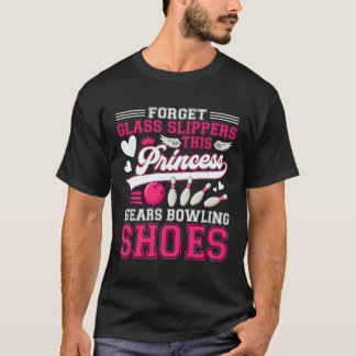 T-shirt Bowling Drôle Pour Femmes Filles Enfants Maman Fem
