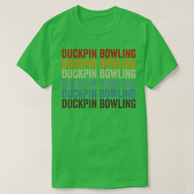 T-shirt Bowling Ducpin Sports Retro (Design devant)