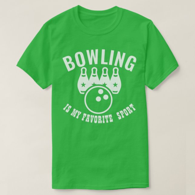 T-shirt Bowling Est Mon Sport Préféré 82 1 (Design devant)