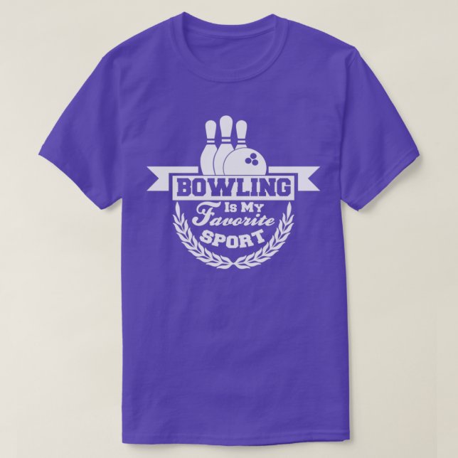 T-shirt Bowling Est Mon Sport Préféré 82 3 (Design devant)