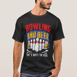 T-shirt Bowling Et Beer T'S Pourquoi Je Suis Une Bière Bow