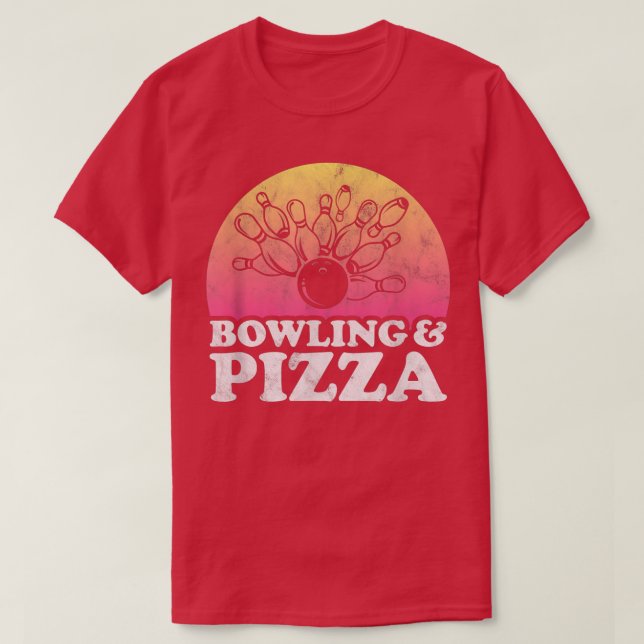 T-shirt Bowling et Pizza (Design devant)