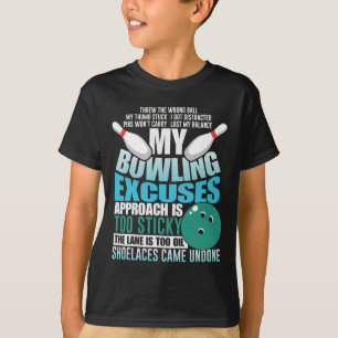 T-shirt Bowling Exprime Funny Bowling Ball Strike Sport