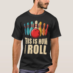 T-shirt Bowling Fun Strike Lover Retro