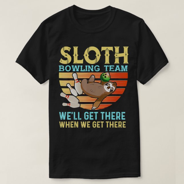 T-shirt Bowling Funny Bowling (Design devant)