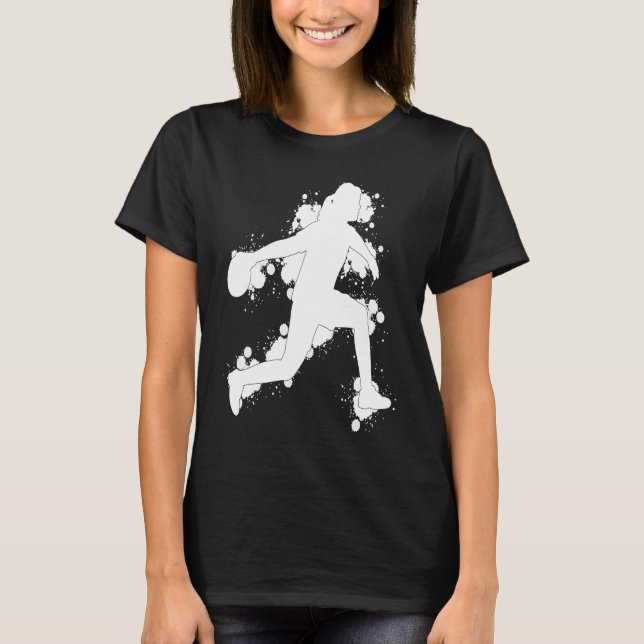 T-shirt Bowling Girl Ball Pin Bowler Strike Team Bowling A (Devant)