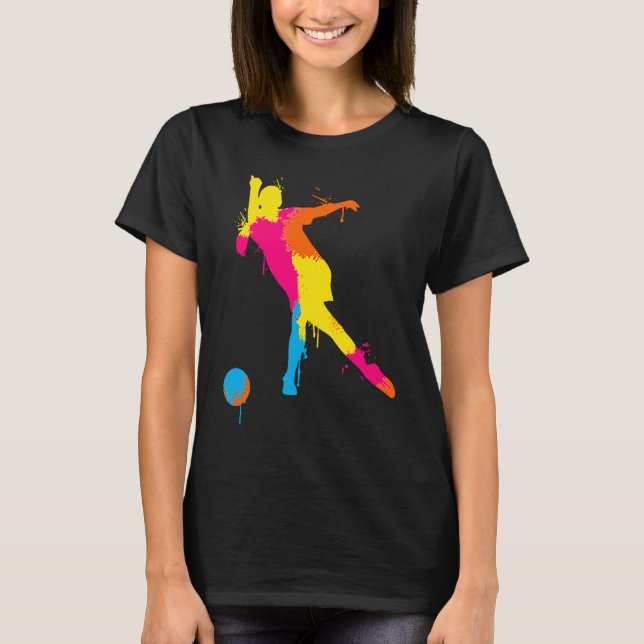 T-shirt Bowling Girl Ball Pin Bowler Strike Team Bowling A (Devant)