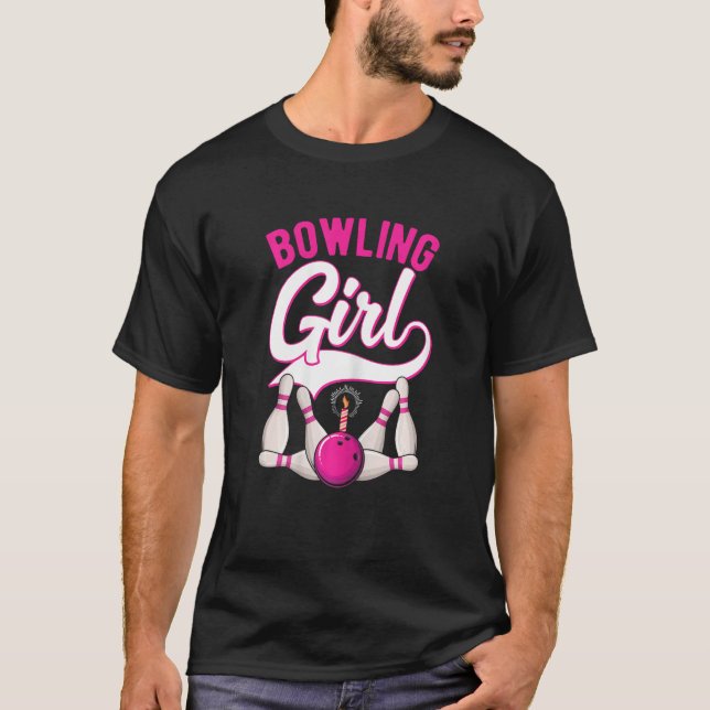 T-shirt Bowling Girl Bowling Player Bowler Kids Girls Wome (Devant)