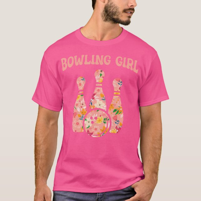 T-shirt Bowling Girl Funny Bowling Team Bowler Bowling (Devant)