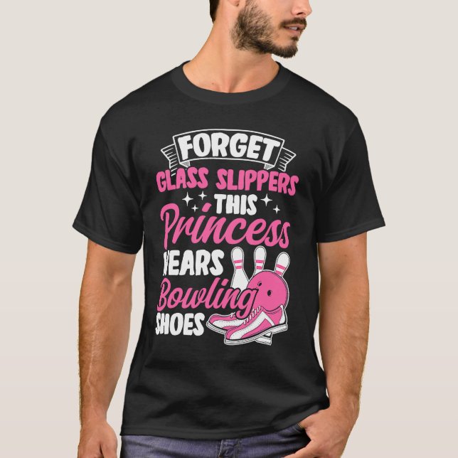 T-shirt Bowling Girl Princess Pin Bowler Strike Bowling Fa (Devant)