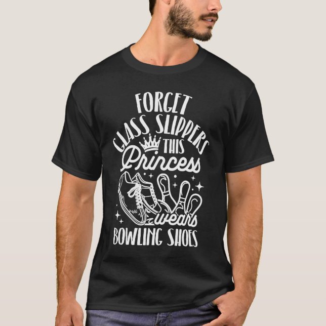 T-shirt Bowling Girl Princess Pin Bowler Strike Bowling Fa (Devant)