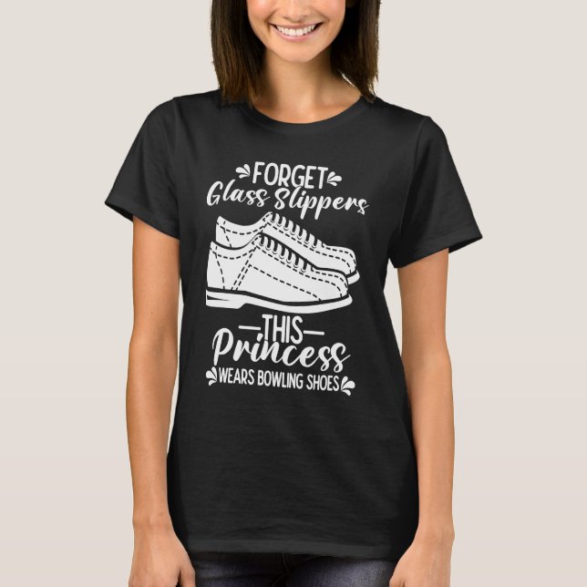 T-shirt Bowling Girl Princess Pin Bowler Strike Bowling Te (Devant)
