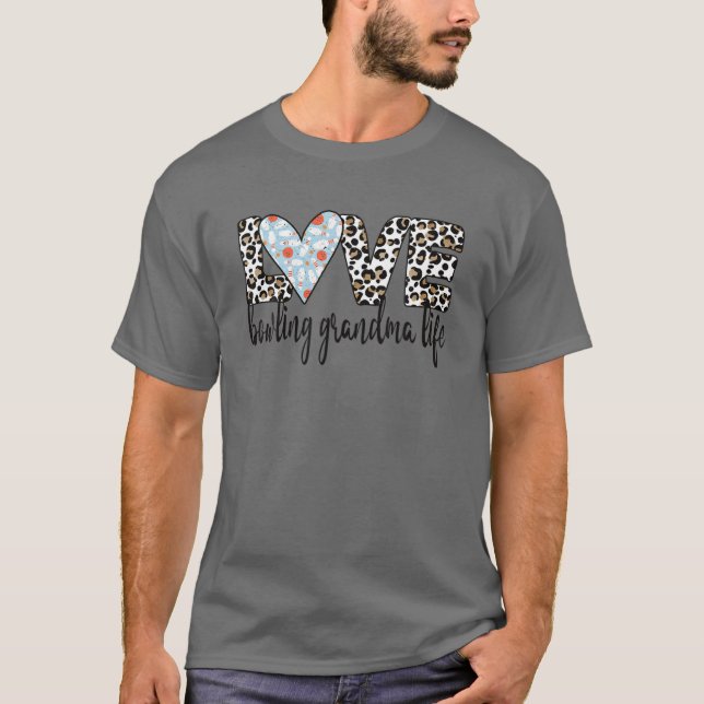 T-shirt Bowling grand-mère de la vie de grand-mère Bowler (Devant)