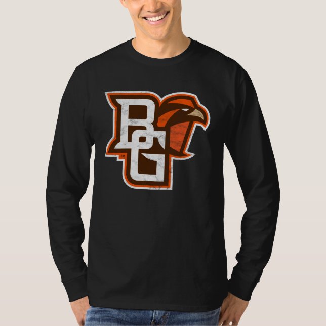 T-shirt Bowling Green BGSU Falcons Distressed Primary (Devant)