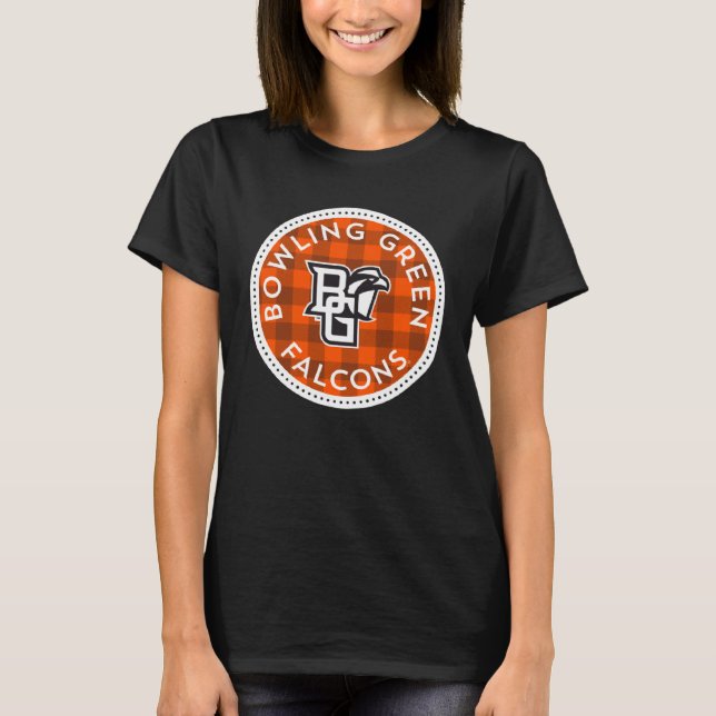 T-shirt Bowling Green BGSU Falcons Plaid Badge (Devant)
