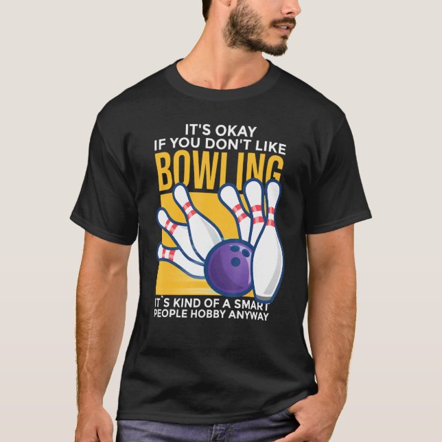 T-shirt Bowling - Hobby Smart Peoples (Devant)