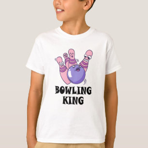 T-shirt Bowling King Childrens fête d'anniversaire