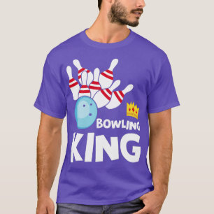T-shirt Bowling King Funny Bowling Ball T