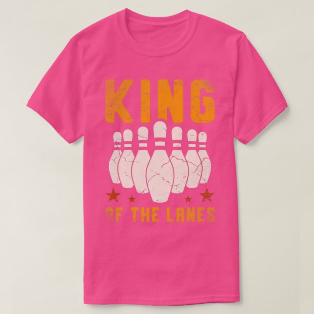 T-shirt Bowling King Of The Lanes T (Design devant)