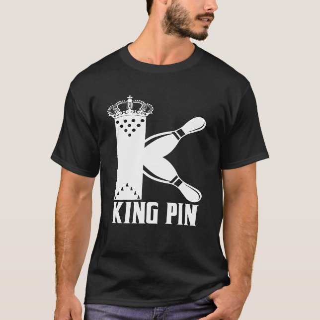 T-shirt Bowling King Pin (Devant)