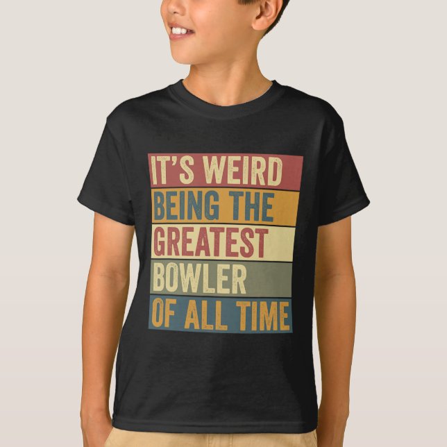 T-shirt Bowling le plus grand dit (Devant)