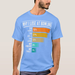T-shirt Bowling Lover Pourquoi J'Ai Perdu À Bowling