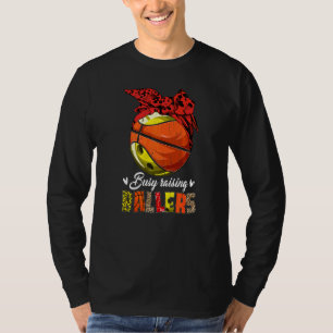 T-shirt Bowling Maman Basketball Maman Busy Raising Baller