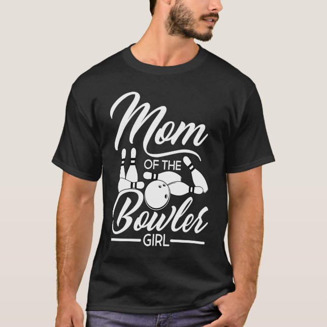 T-shirt Bowling Maman Pin Bowler Strike Bowling Team Bowli (Devant)