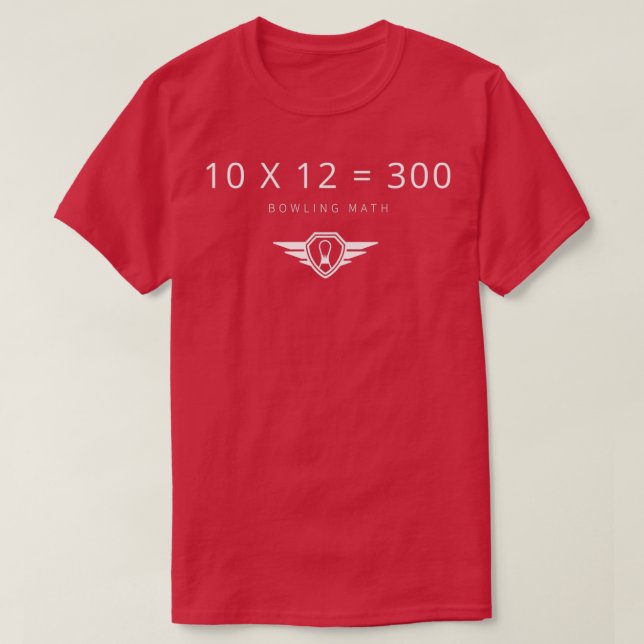 T-shirt Bowling Math T (Design devant)