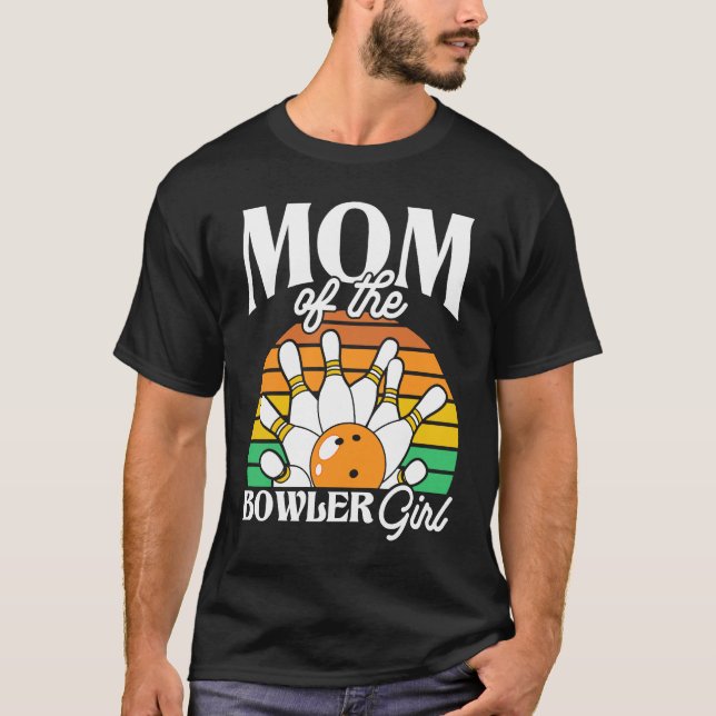 T-shirt Bowling Mom Pin Bowler Strike Bowling Girl Bowling (Devant)