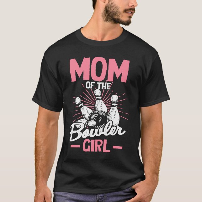T-shirt Bowling Mom Pin Bowler Strike Team Bowling Alley P (Devant)