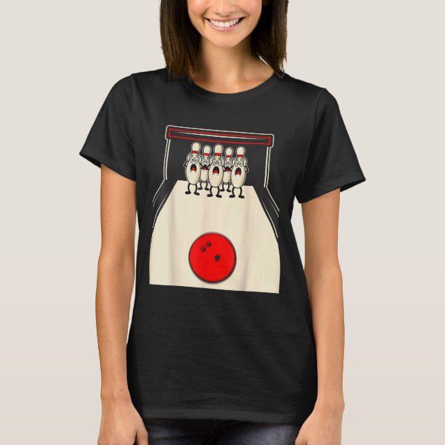 T-shirt Bowling N Ed Ns Funny Bowler Player Kids Boys Men  (Devant)