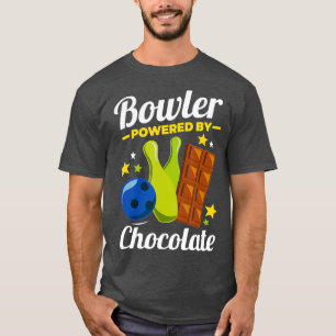 T-shirt Bowling Nouveautés Cadeaux Bowler Powered By Men