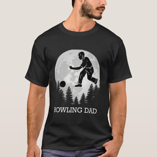 T-shirt Bowling papa Bowler Pères Bowling (Devant)