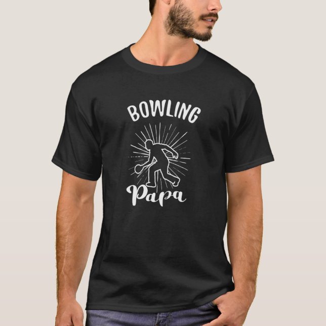 T-shirt Bowling Papa Bowling (Devant)