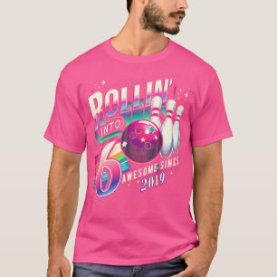 T-shirt Bowling Party Rollin' 6 Magnifique 2019 6E Anniver