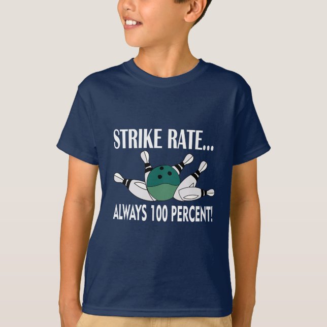 T-shirt Bowling Pin Ball Strike Team Kids (Devant)