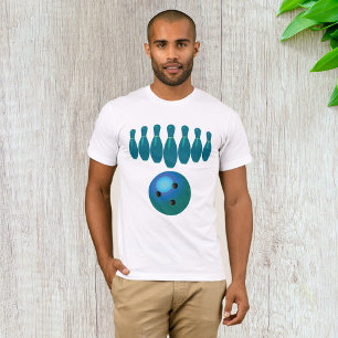T-shirt Bowling Pins Sport Mens