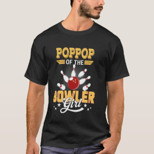 T-shirt Bowling Poppop de la fille au chapeau rond Noël vi
