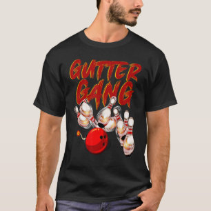 T-shirt Bowling Pour Hommes Cool Gutter Gang Bowlers