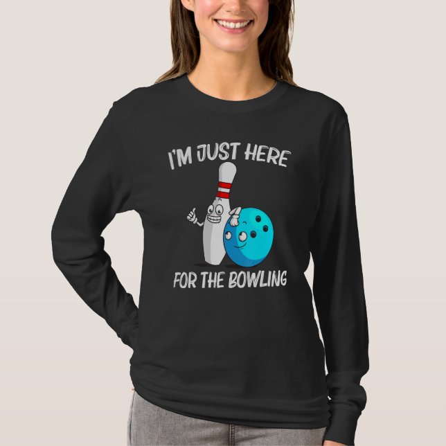 T-shirt Bowling Pour Hommes Femmes Bowling Équipe Jeu De R (Devant)