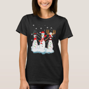 T-shirt Bowling Pyjama Lumières Reindeer Père Noël Fun