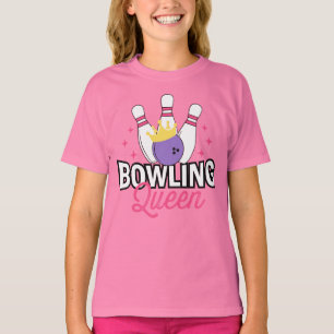 T-shirt Bowling Queen mignonne Anniversaire Bowler Team Gi