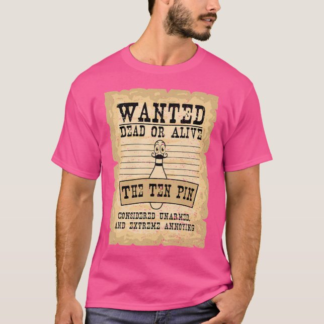 T-shirt Bowling Recherché Mort Ou Vivez La Bow À Dix Éping (Devant)