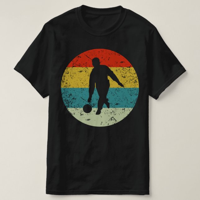 T-shirt bowling rétro vintage (Design devant)